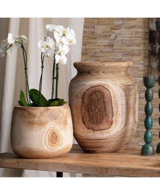 Topanga Wooden Decorative Vase