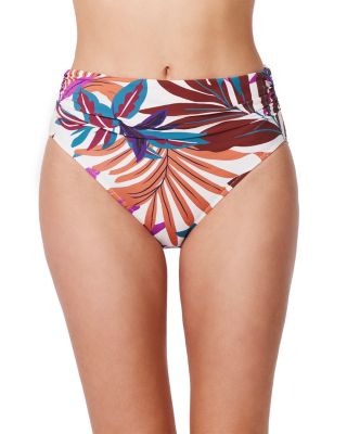 Plantopia Mid Rise Shirred Bikini Bottom
