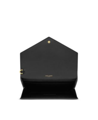  Monogram Croc Embossed Leather Clutch