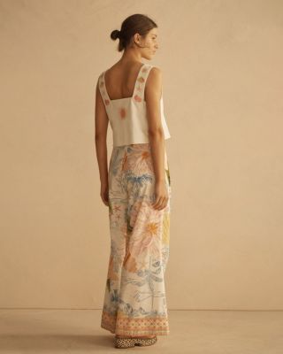 ALCIO Pleated Wide Leg Pant