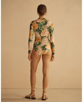 IBISCO Ruched Long Sleeve One Piece