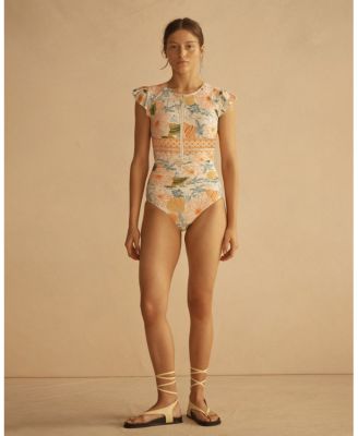 ALCIO&nbsp;Ruffle Sleeve One Piece