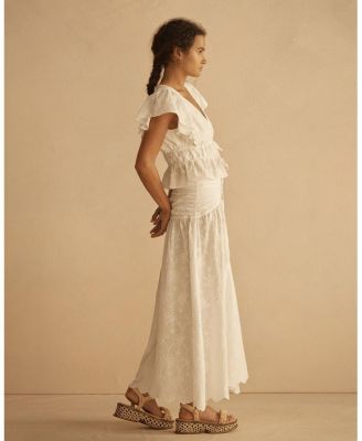 VINYA Ruched Resort Skirt