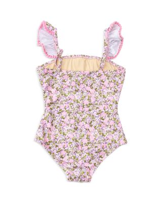 Girls' Blushing Blooms Smocked One Piece Swimsuit - Little Kid, Big Kid