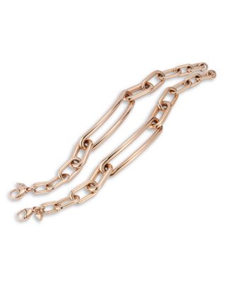 18K Rose Gold Morrell Graduated Oval Link Bracelet