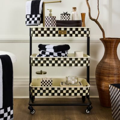 Courtly Check 3 Tier Kitchen Cart
