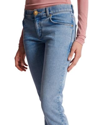  Skinny Faded Washed Denim Jeans