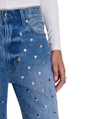 Hendrix High Rise Embellished Baggy Jeans in Charmed