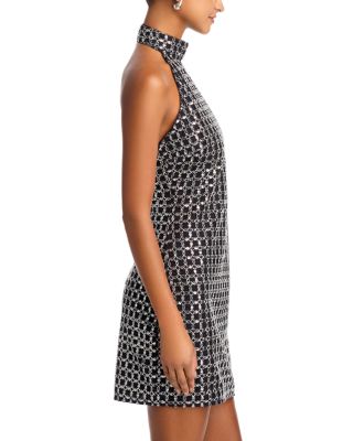 Bead Halter Neck Dress