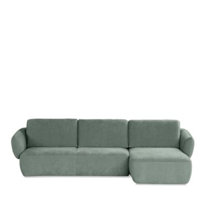 Luna 2 Piece Fabric Sectional