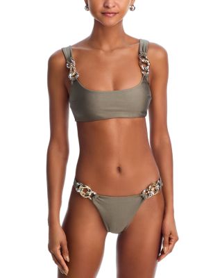 Wilda Scoop Neck Bikini Top & Athens Side Chain Bikini Bottom