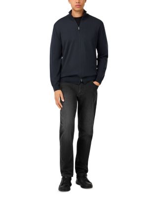 Extra Fine Merino Wool Full Zip Sweater 
