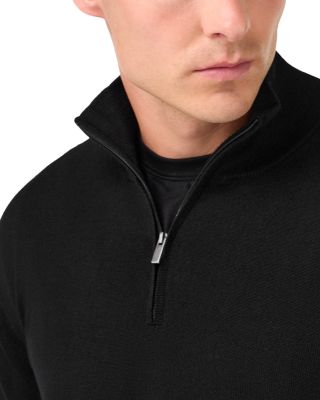 Extra Fine Merino Wool Half Zip Sweater 