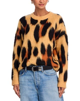 Eyelash Animal Print Sweatshirt - Exclusive