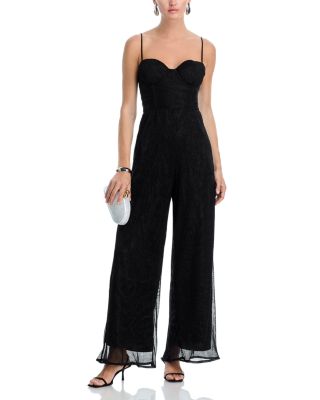 Metallic Crinkle Jumpsuit - Exclusive