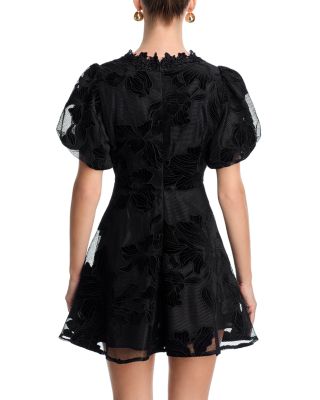 Lace Puff Sleeve Mini Dress - Exclusive