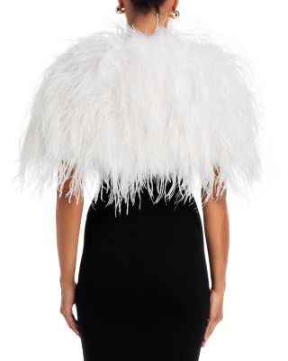 Ostrich Feather Capelet