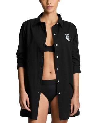 Embroidered Cover-Up Shirt