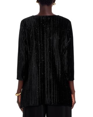 Velvet Pleated Party Top