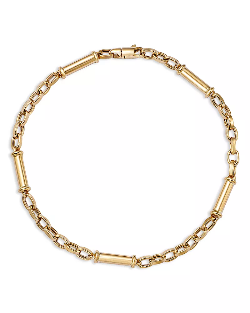 Bloomingdale's Fine Collection Oval Bar Link Bracelet in 14K Yellow Gold