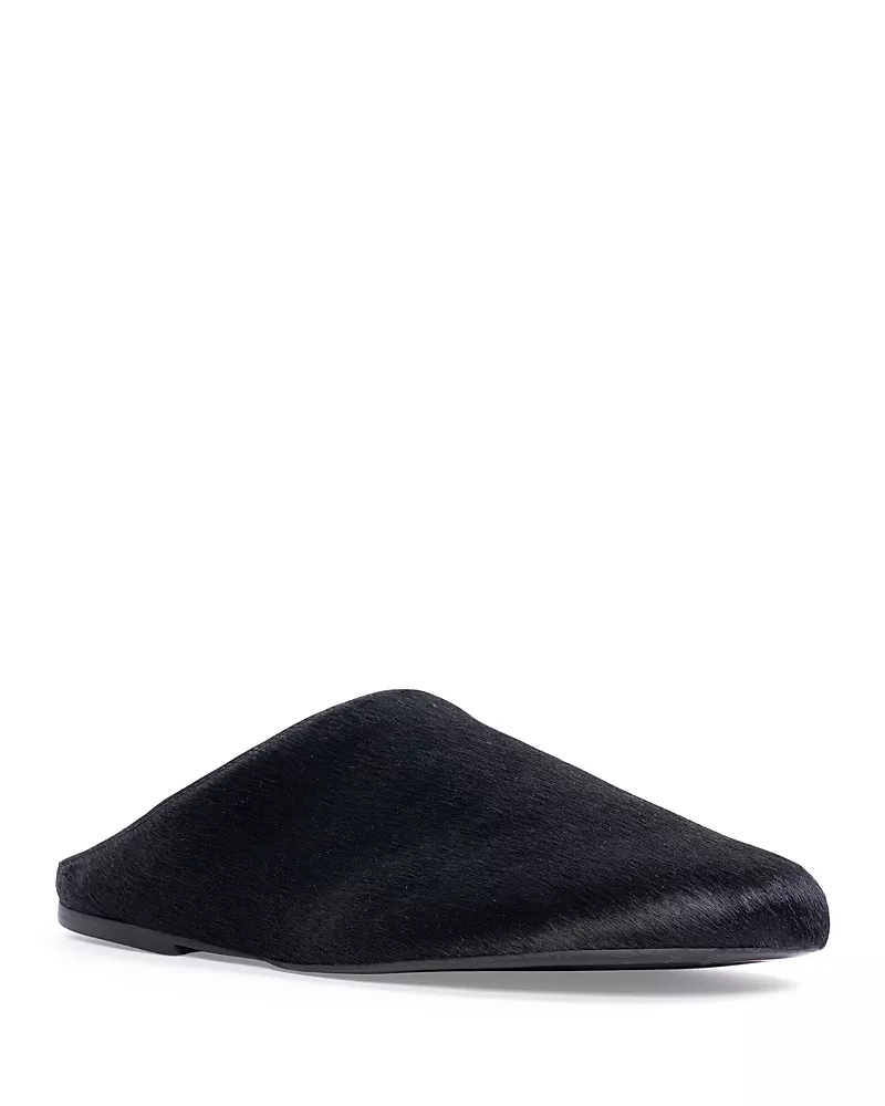 Black Suede Studio Women's Arie Calf Hair Mules