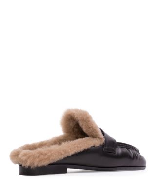 Women's Classic Shearling Mule Loafers