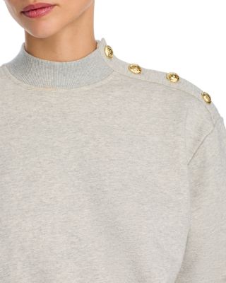 Hylda Button Shoulder Sweatshirt