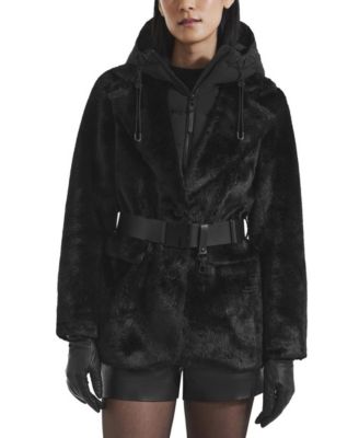 Aspen Faux Fur Jacket With Removable Down Hood