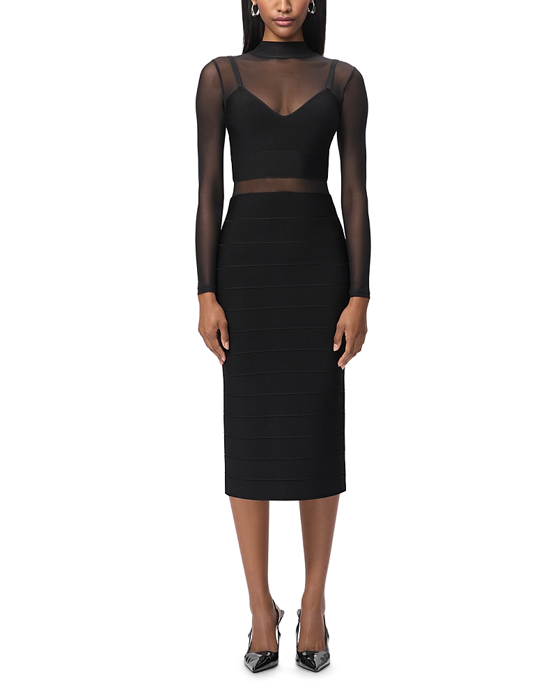 Herve Leger The Noelle Dress In Black