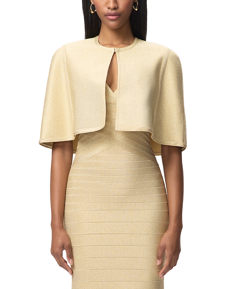 Herve Leger The Juliette Cape In Yellow