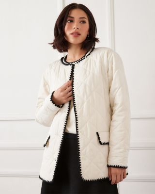 Edge Stitch Quilted Jacket