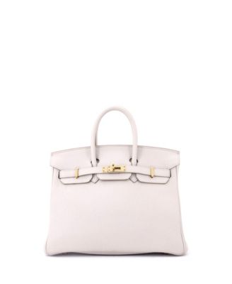  Birkin 25 Handbag Light Togo with Rose Gold Hardware