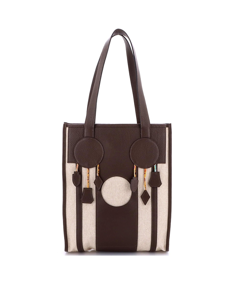 PRE-OWNED HERMES Pre-owned Hermes Petit H Dream Catcher Tote Toile And Leather