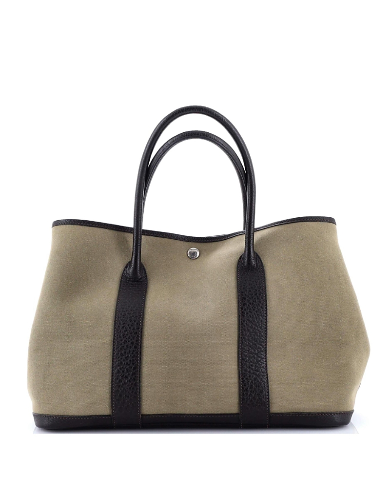 Pre-owned Pre-owned Hermes  Hermes 36 Garden Party Tote Toile And Leather In Multi