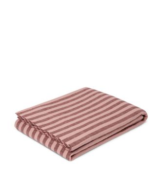  Pembroke Stripe Linen Blend Flat Sheet, Queen