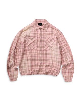 Long Sleeve Printed Button Front Shirt