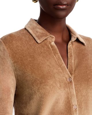 Velour Long Sleeve Shirt