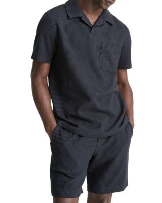 Short Sleeve Seersucker Polo Shirt