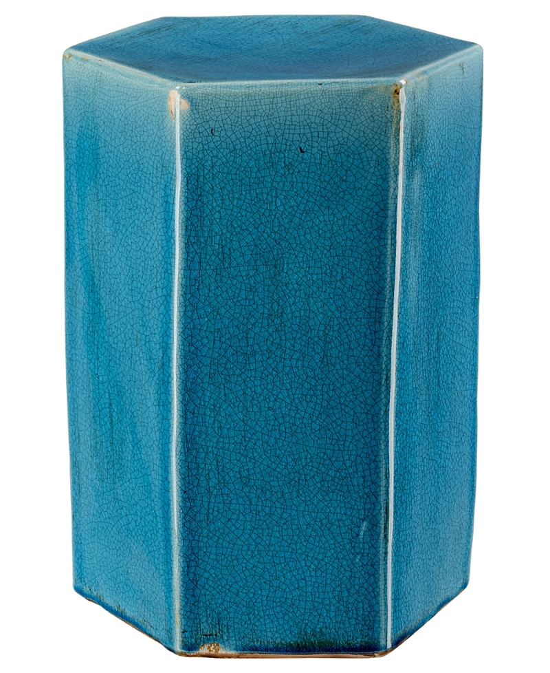 Jamie Young Porto Side Table In Blue
