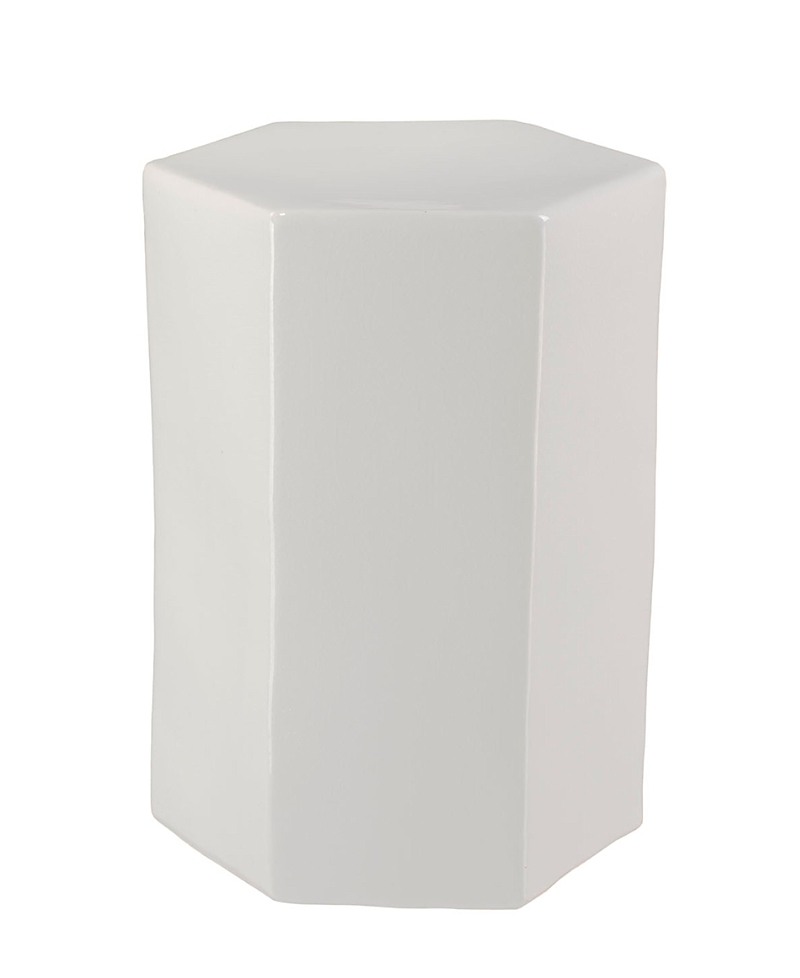 Jamie Young Large Porto Side Table In White