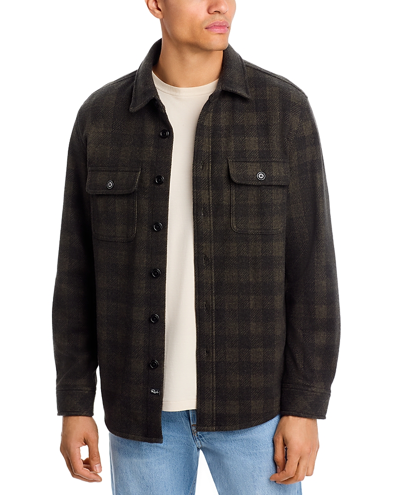 Rails Alder Button Front Shirt Jacket In Black