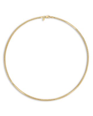14K Yellow Gold EF Collection Snake Link Chain Necklace, 18"