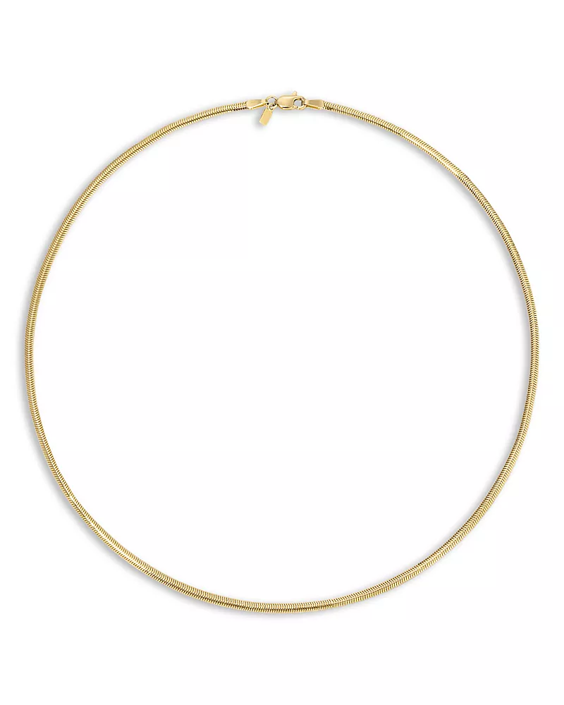 Ef Collection 14K Yellow Gold Ef Collection Snake Link Chain Necklace, 18