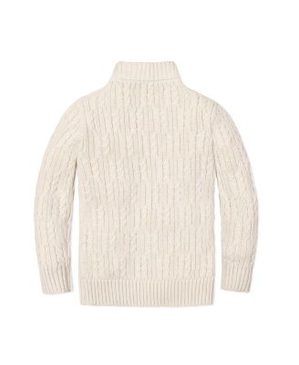 Boys' Organic Mock Neck Cable Sweater - Little Kid, Big Kid