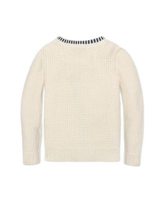 Girls' Organic Puff Sleeve Textured Cardigan Sweater - Baby, Little Kid, Big Kid