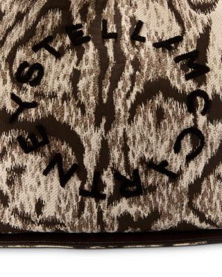 Clouded Leopard Jacquard Logo Tote