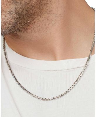  Sterling Silver Edge Box Chain