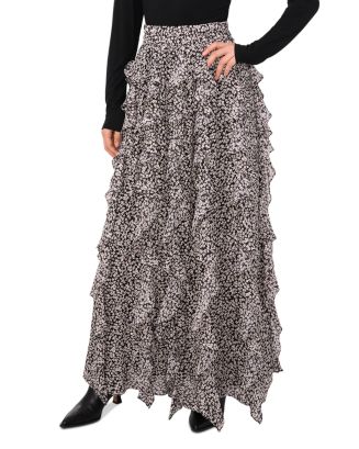 1.STATE Corkscrew Ruffled Maxi Skirt | Bloomingdale's Women