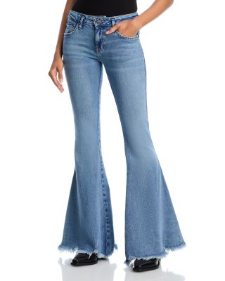 Emre High Rise Flare Jeans in Poppy Blue