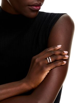 Luxe Collection Certified Lab Grown Diamond Hexagon Wrap Ring in 14K White Gold, 2.0 tcw